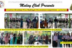 Malay Club  “Creative Christmas Tree Making and Decoration Competition”